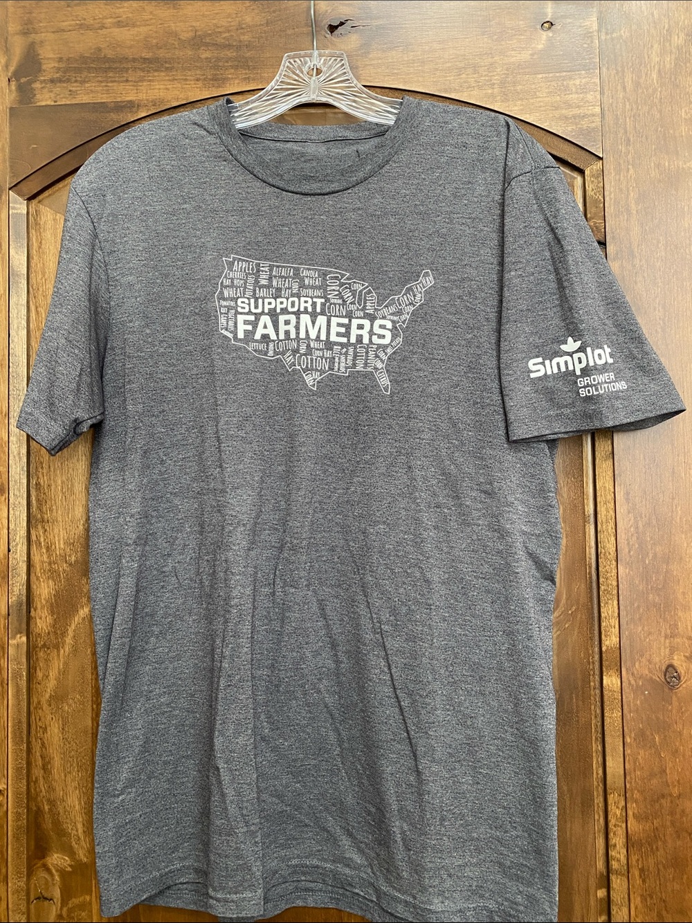 Grey Support Farmers T-Shirt